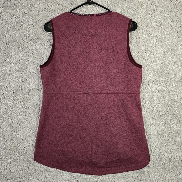 LL Bean Women Fleece Vest Size Small Full Zip Outdoor Hiking Gorpcore‎ Travel - Picture 5 of 8